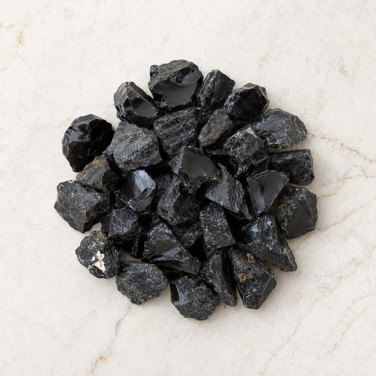 Black Obsidian Rough Rocks (Detoxification and Encouraging Personal Growth)
