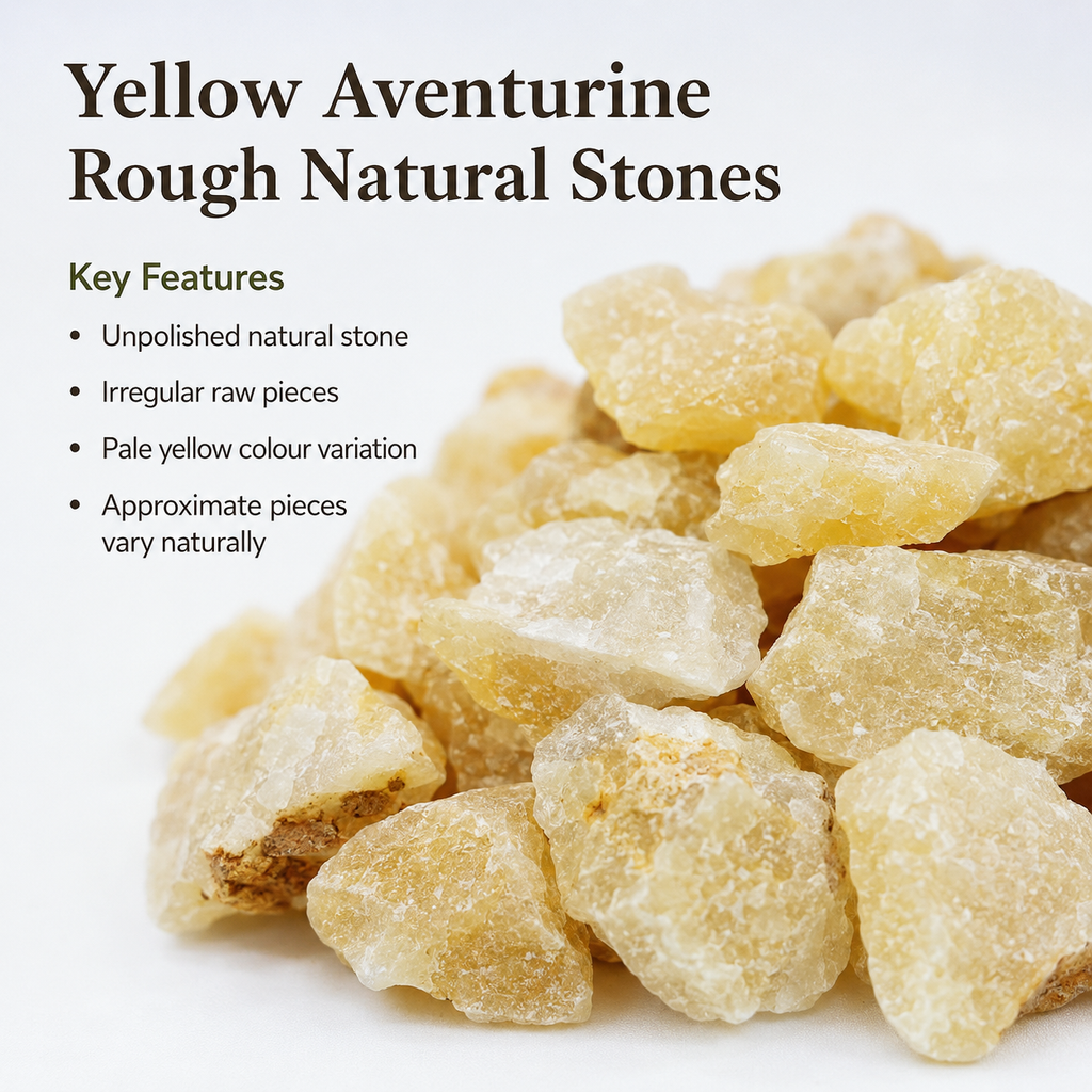 Yellow Aventurine Rough Rocks (Power and Weight Control)