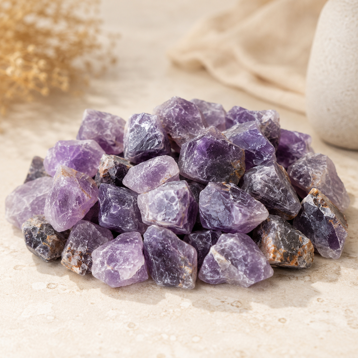 Raw Amethyst Rough Rocks (Serenity and Calm)