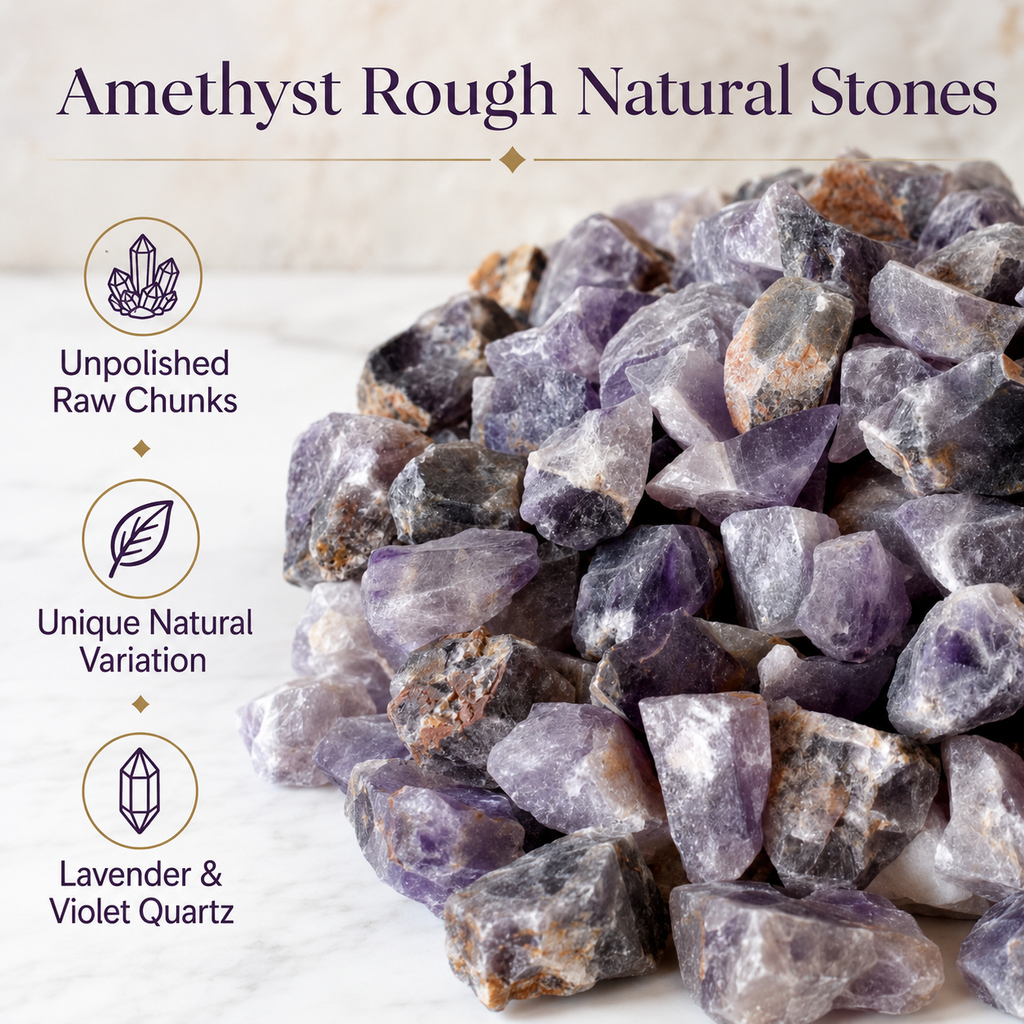 Raw Amethyst Rough Rocks (Serenity and Calm)