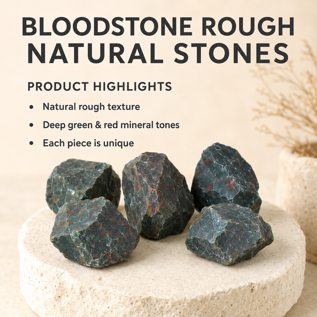 Bloodstone Rough Rocks (Grounding and Protecting)