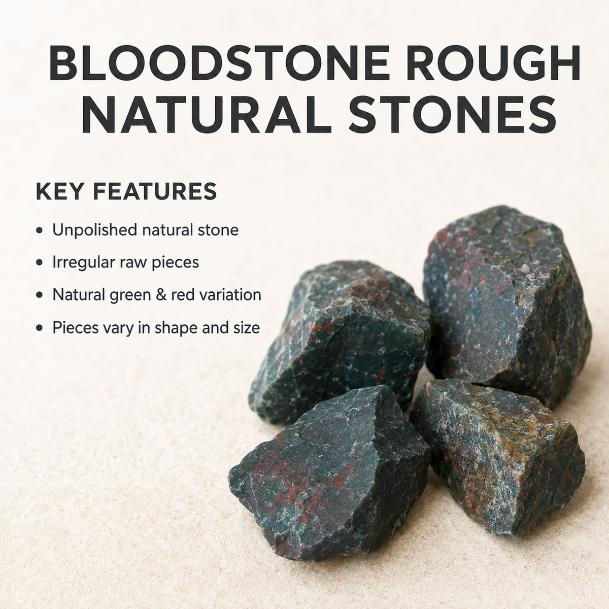 Bloodstone Rough Rocks (Grounding and Protecting)