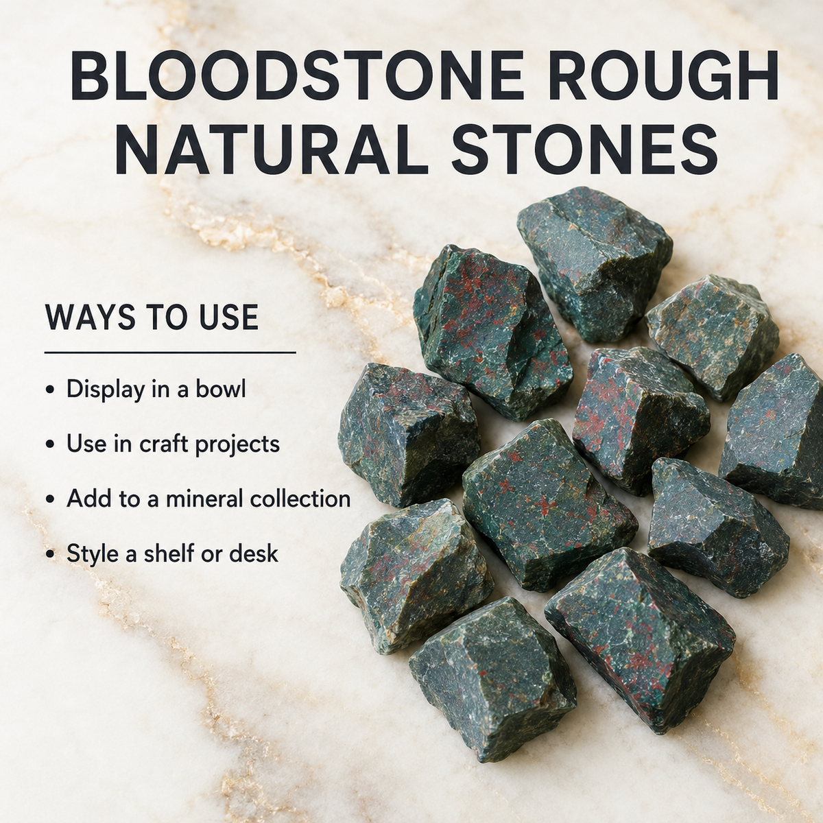 Bloodstone Rough Rocks (Grounding and Protecting)