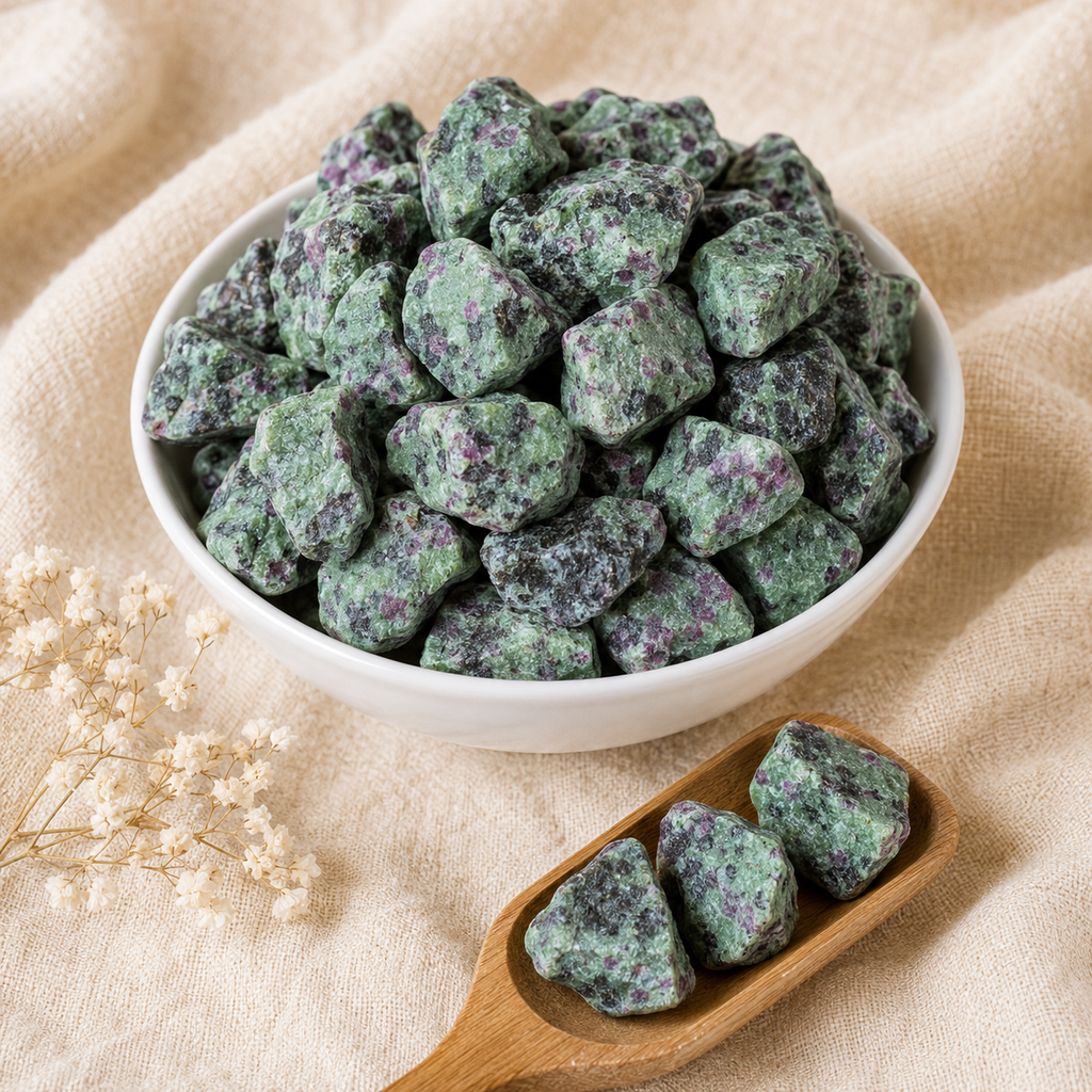 Ruby Zosite Rough Rocks (Psychic Abilities and Channeling )