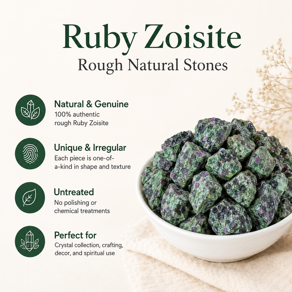 Ruby Zosite Rough Rocks (Psychic Abilities and Channeling )