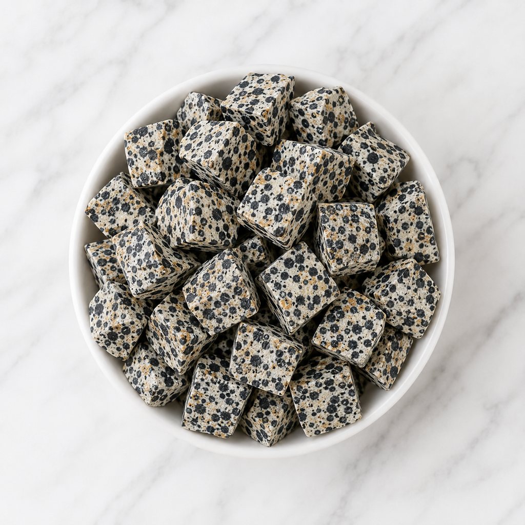 Dalmatian Jasper Rough Rocks (Grounding Energy and Good Fortune)