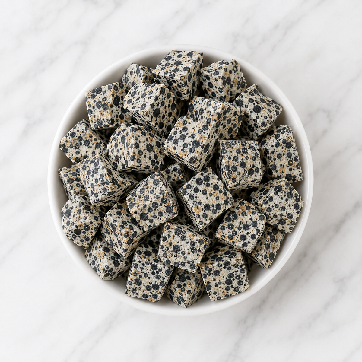 Dalmatian Jasper Rough Rocks (Grounding Energy and Good Fortune)