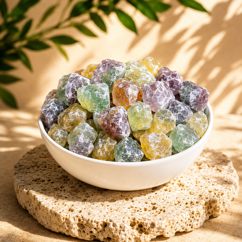 Multi Fluorite Rough Rocks (Grounding and Clarity)