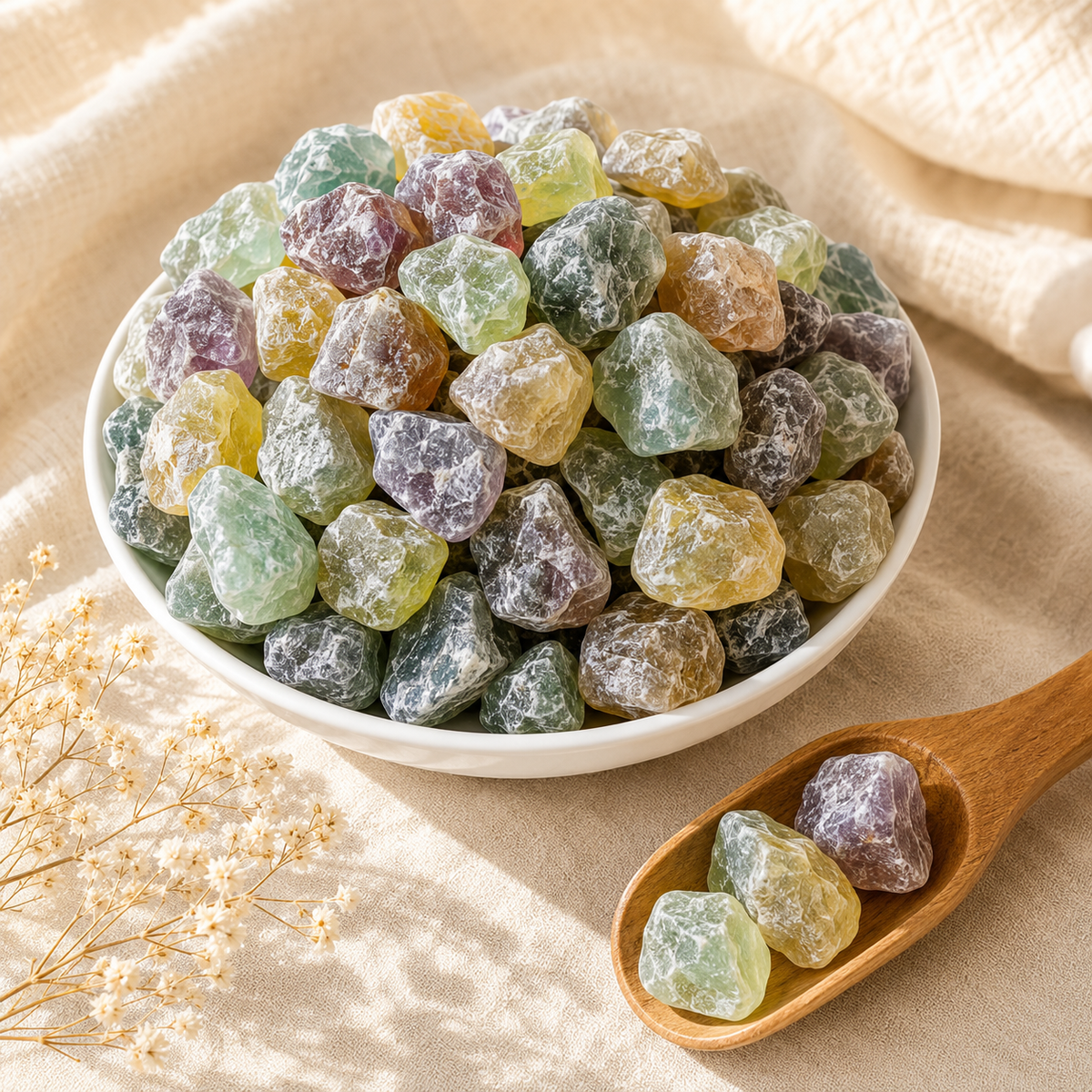 Multi Fluorite Rough Rocks (Grounding and Clarity)