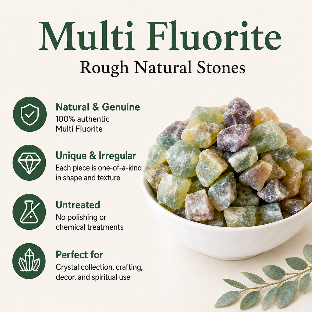 Multi Fluorite Rough Rocks (Grounding and Clarity)