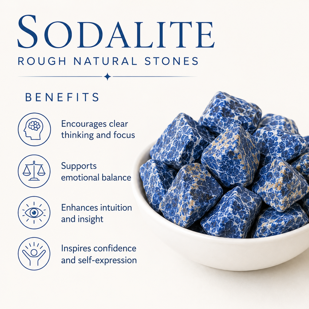 Sodalite Rough Rocks (Alignment With The Higher Self and Meditation)