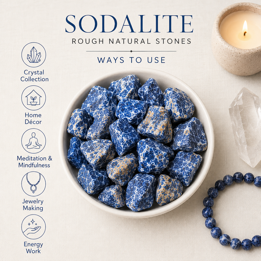 Sodalite Rough Rocks (Alignment With The Higher Self and Meditation)