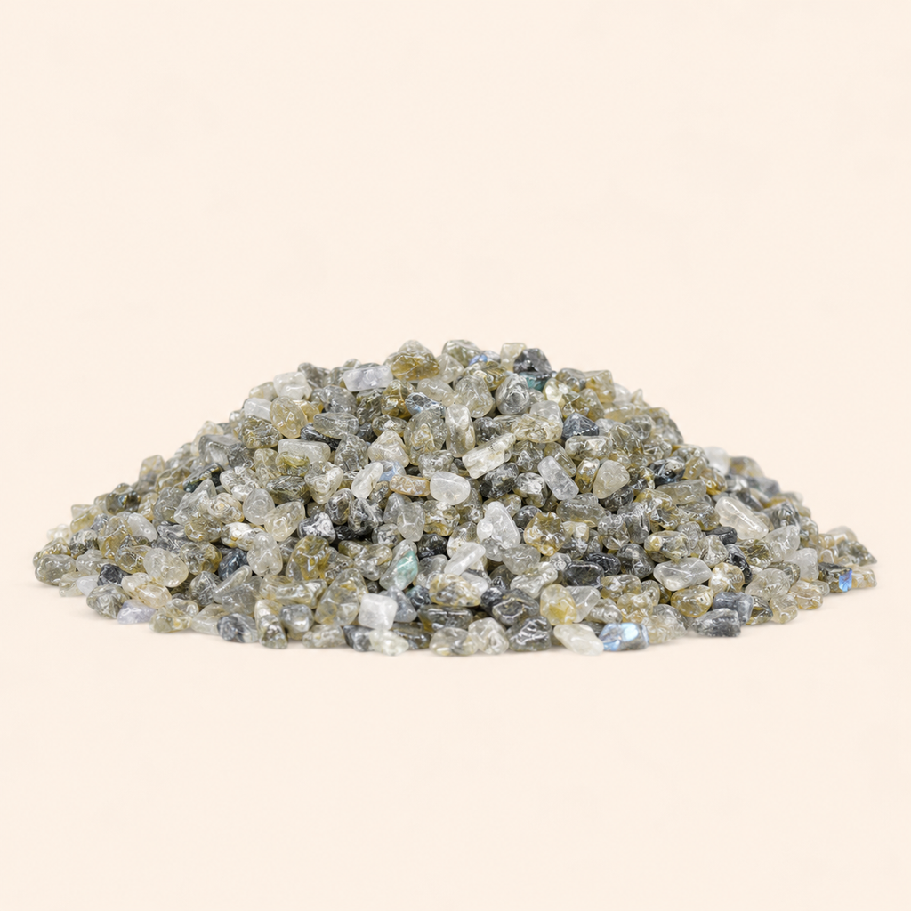 Raw Labradorite Crystal Chips.
