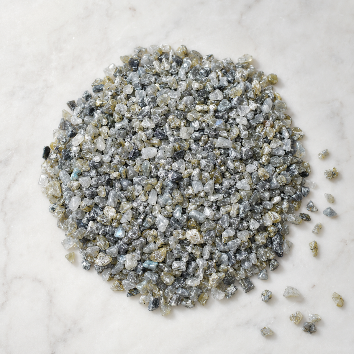 Raw Labradorite Crystal Chips.