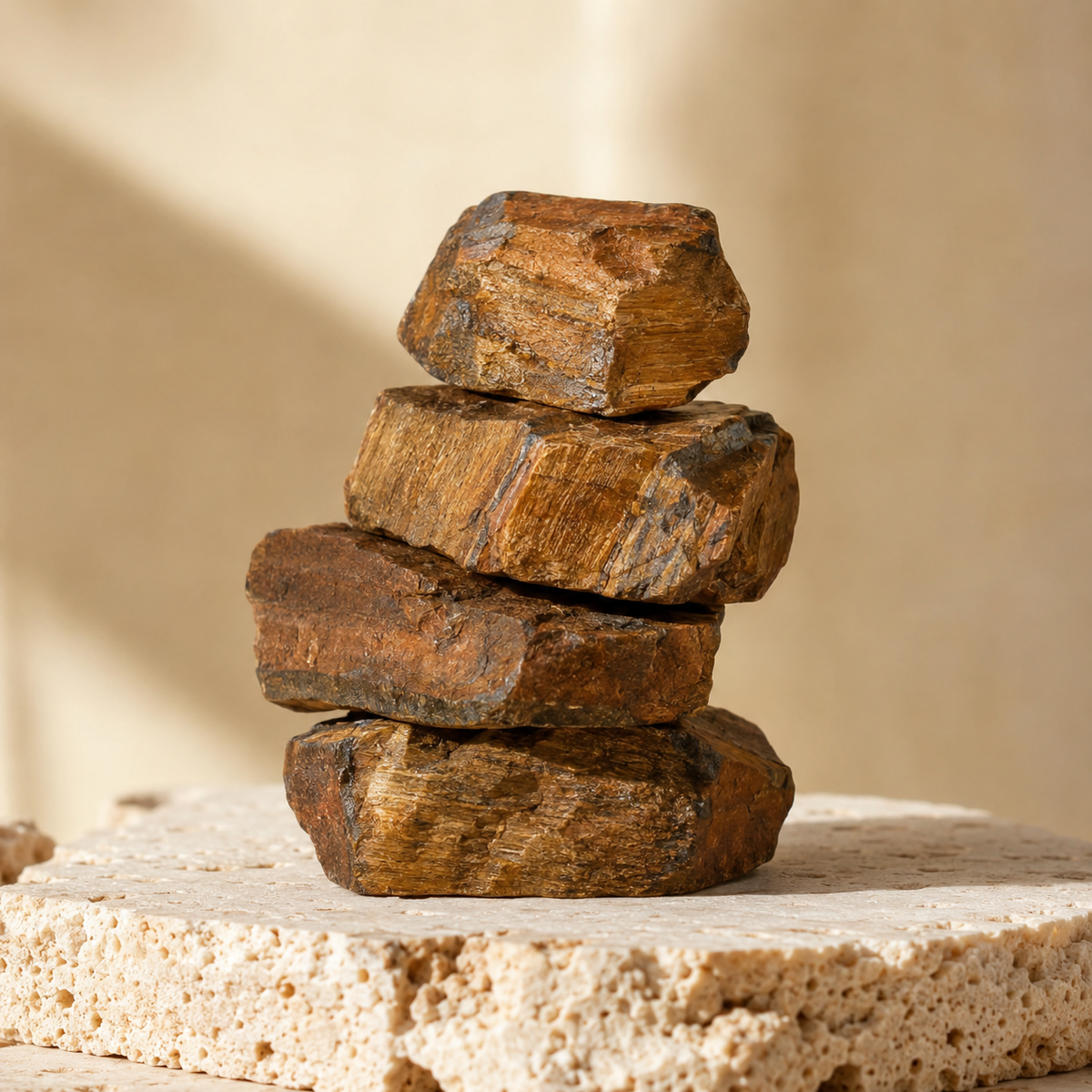 Tiger Eye Rough Rocks (Intuition and Prosperity)