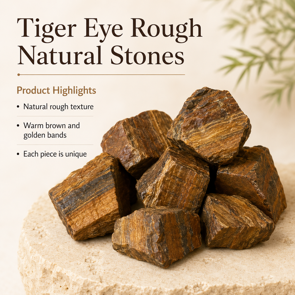 Tiger Eye Rough Rocks (Intuition and Prosperity)