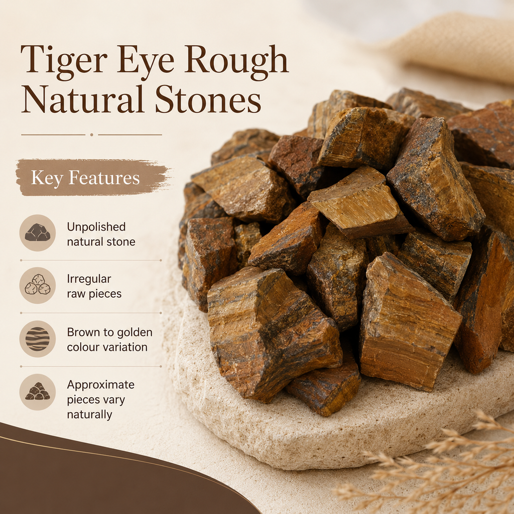 Tiger Eye Rough Rocks (Intuition and Prosperity)