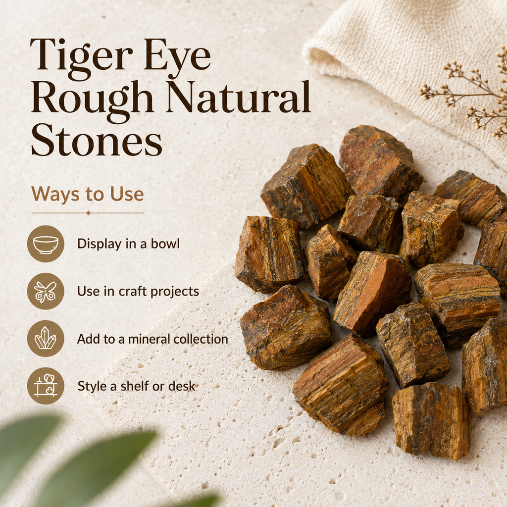 Tiger Eye Rough Rocks (Intuition and Prosperity)