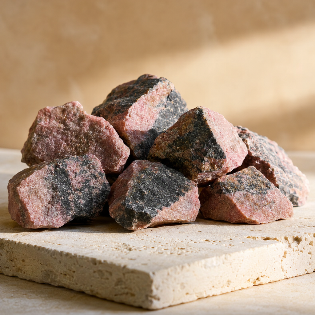 Rhodonite Rough Rocks (Empathy and Generosity)