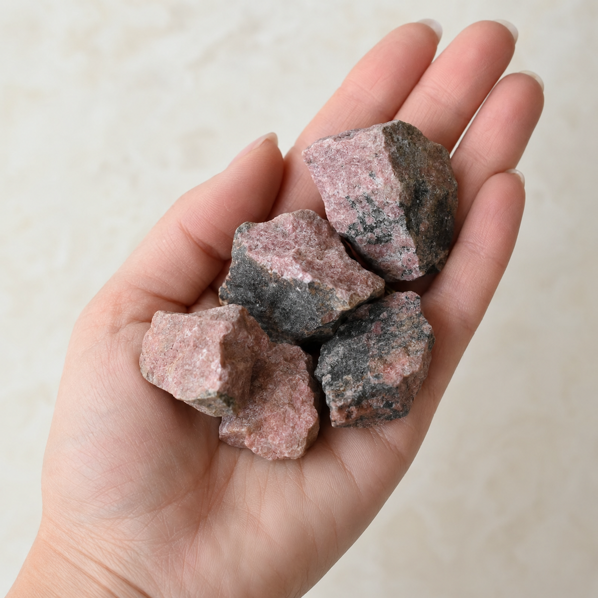 Rhodonite Rough Rocks (Empathy and Generosity)