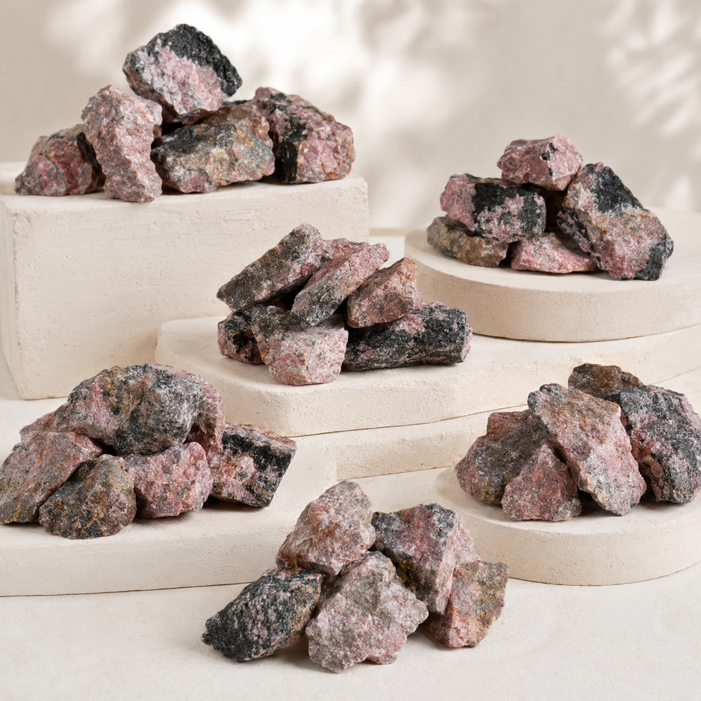Rhodonite Rough Rocks (Empathy and Generosity)
