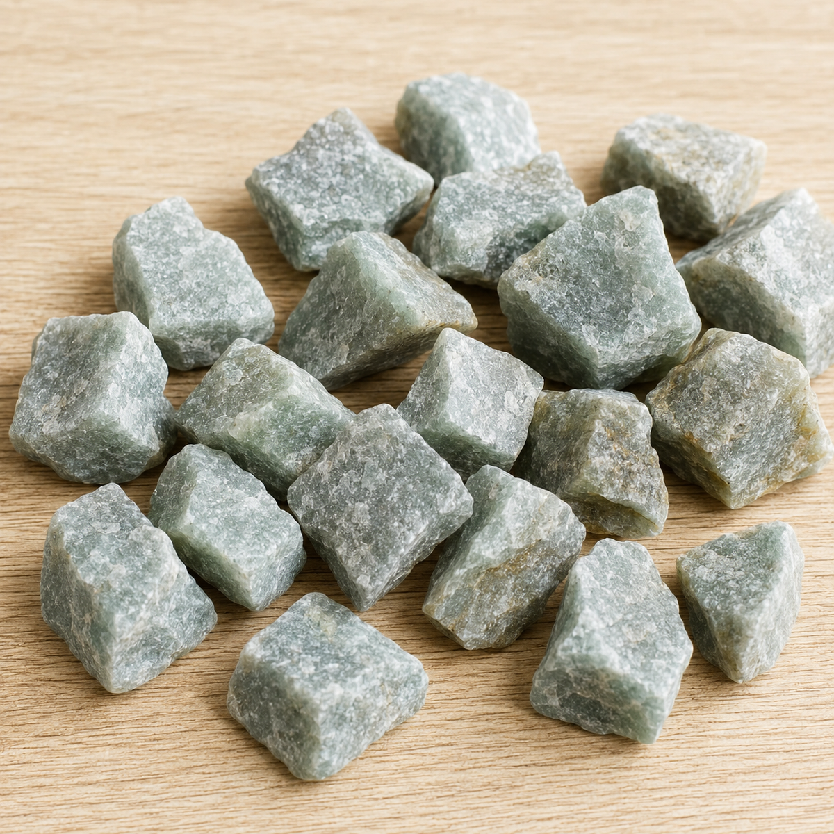 Green Aventurine Rough Rocks (Grounding and Stability)