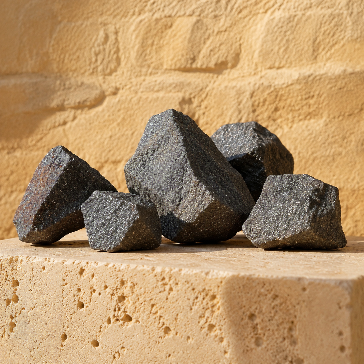 Hematite Rough Rocks (Focuses Energy and Emotions)