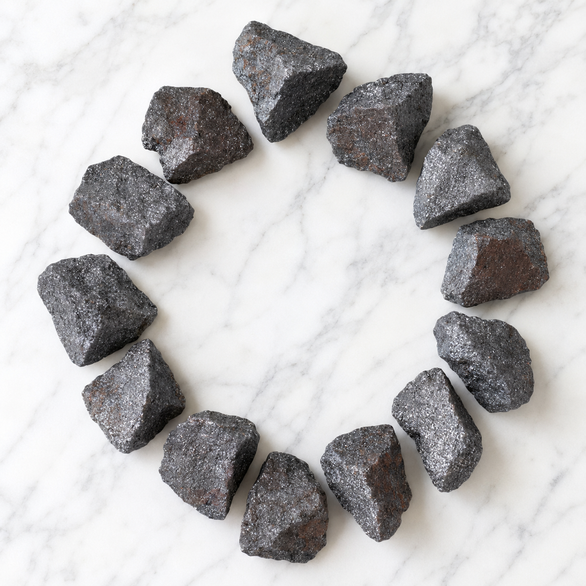 Hematite Rough Rocks (Focuses Energy and Emotions)