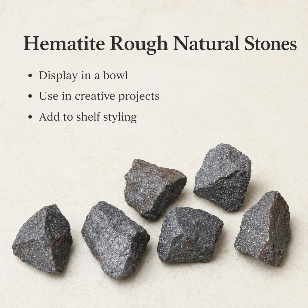 Hematite Rough Rocks (Focuses Energy and Emotions)