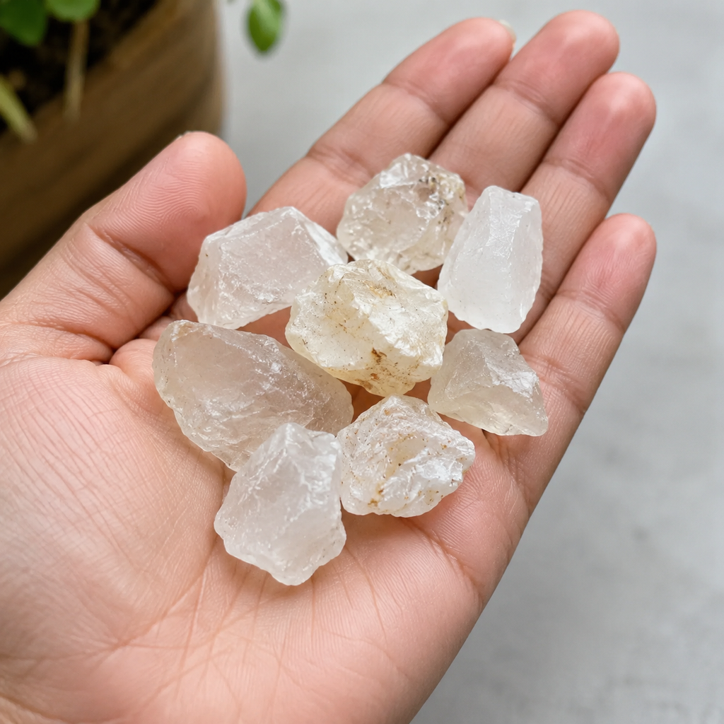 Crystal Quartz Rough Rocks (Balances Energy and Concentration)