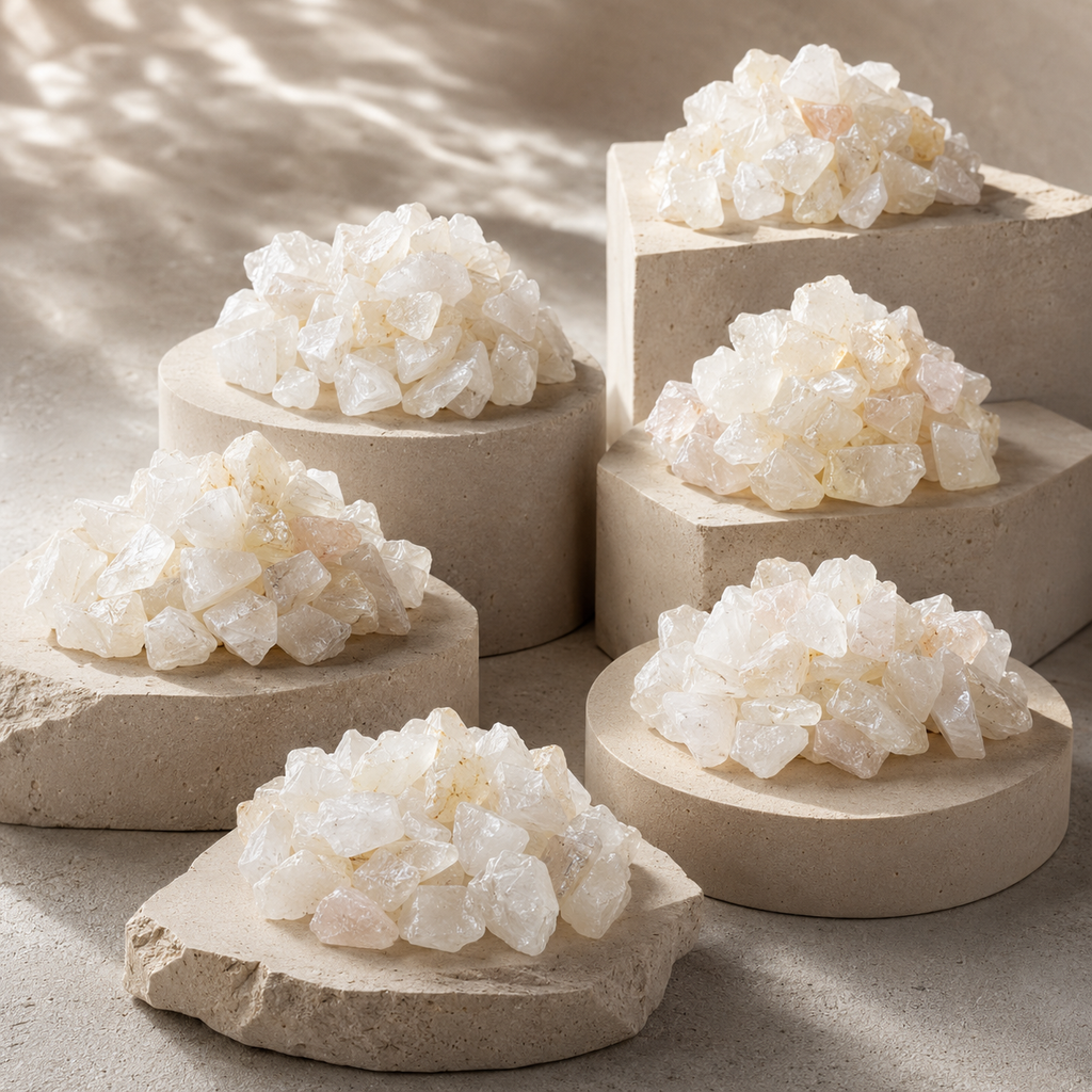 Crystal Quartz Rough Rocks (Balances Energy and Concentration)