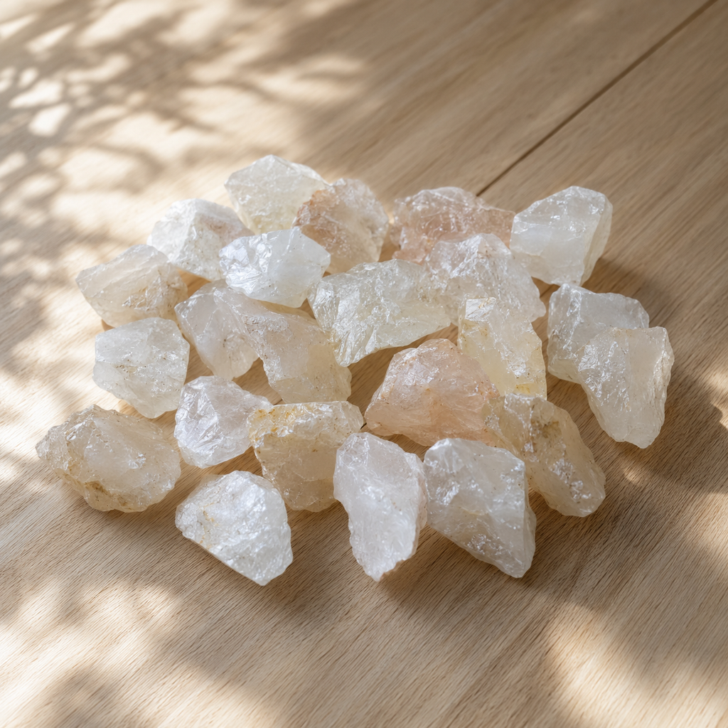 Crystal Quartz Rough Rocks (Balances Energy and Concentration)