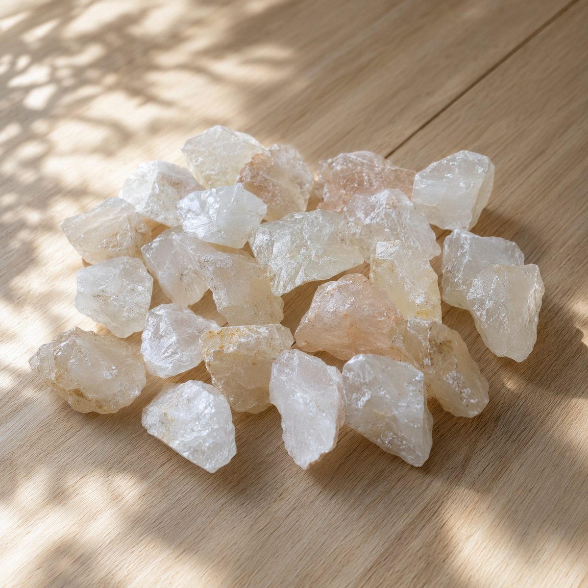 Crystal Quartz Rough Rocks (Balances Energy and Concentration)