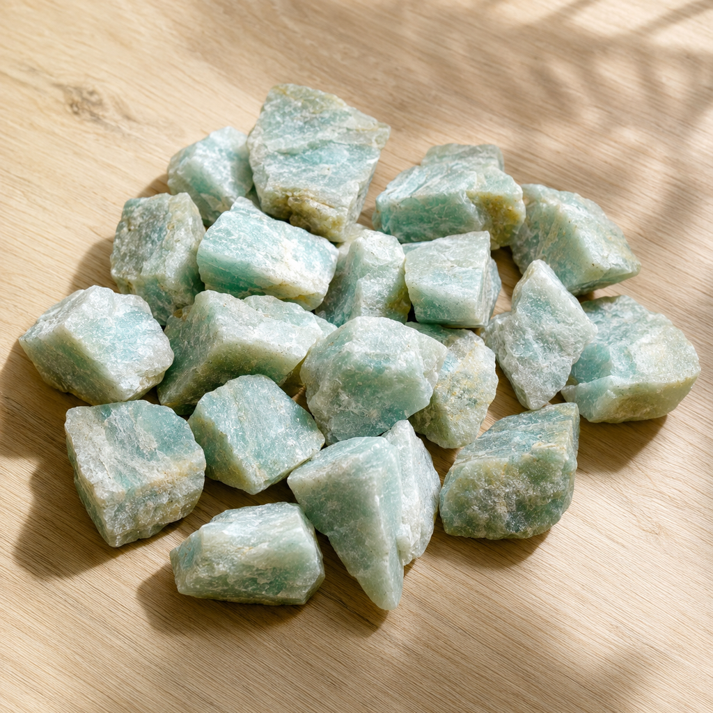 Raw Amazonite Rough Rocks (Luck  and Success)