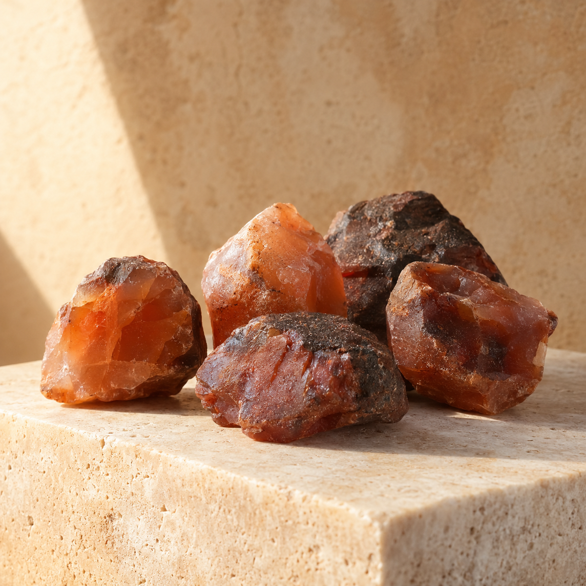 Carnelian Rough Rocks (Motivation and Stimulates Creativity) | Rough Chunks | Wiccan Center