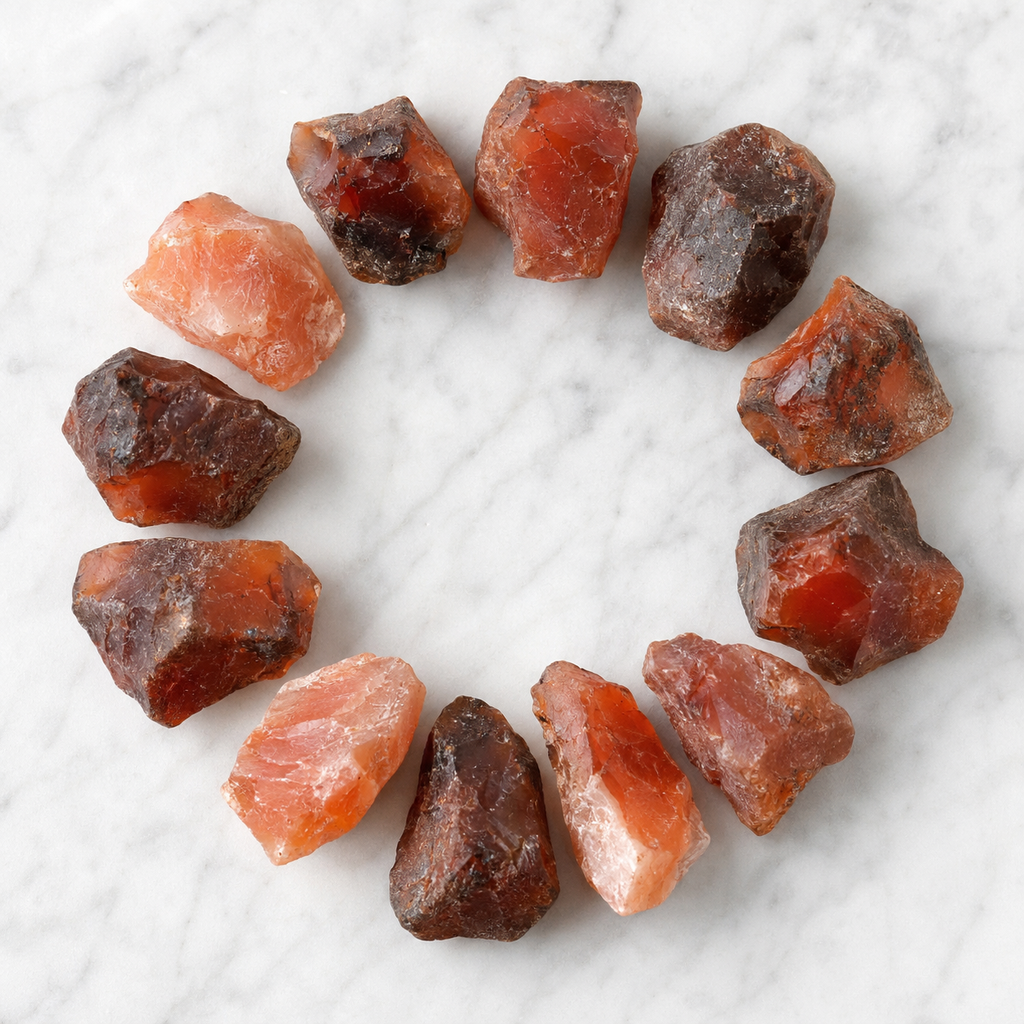 Carnelian Rough Rocks (Motivation and Stimulates Creativity) | Rough Chunks | Wiccan Center
