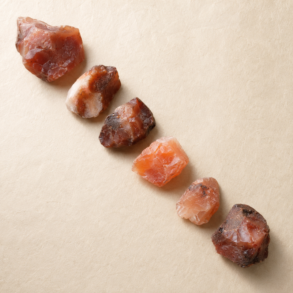Carnelian Rough Rocks (Motivation and Stimulates Creativity) | Rough Chunks | Wiccan Center