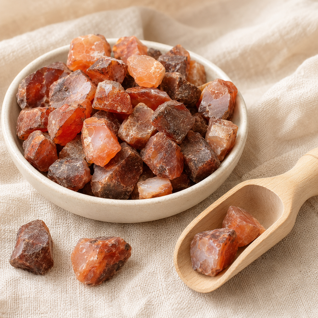 Carnelian Rough Rocks (Motivation and Stimulates Creativity) | Rough Chunks | Wiccan Center