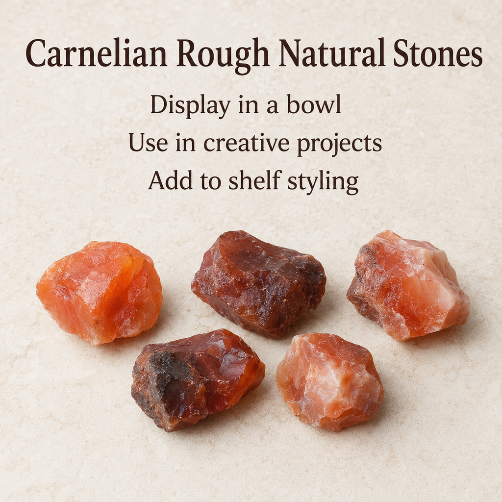 Carnelian Rough Rocks (Motivation and Stimulates Creativity) | Rough Chunks | Wiccan Center