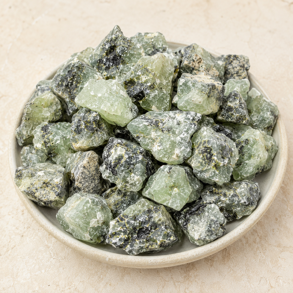 Phrenite Rough Rocks (Living in the Present am and Prosperity)