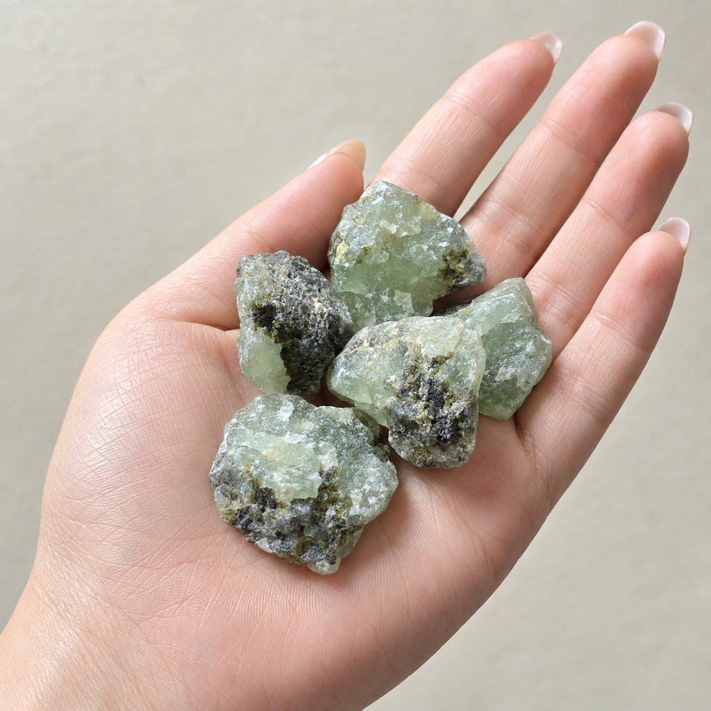 Phrenite Rough Rocks (Living in the Present am and Prosperity)