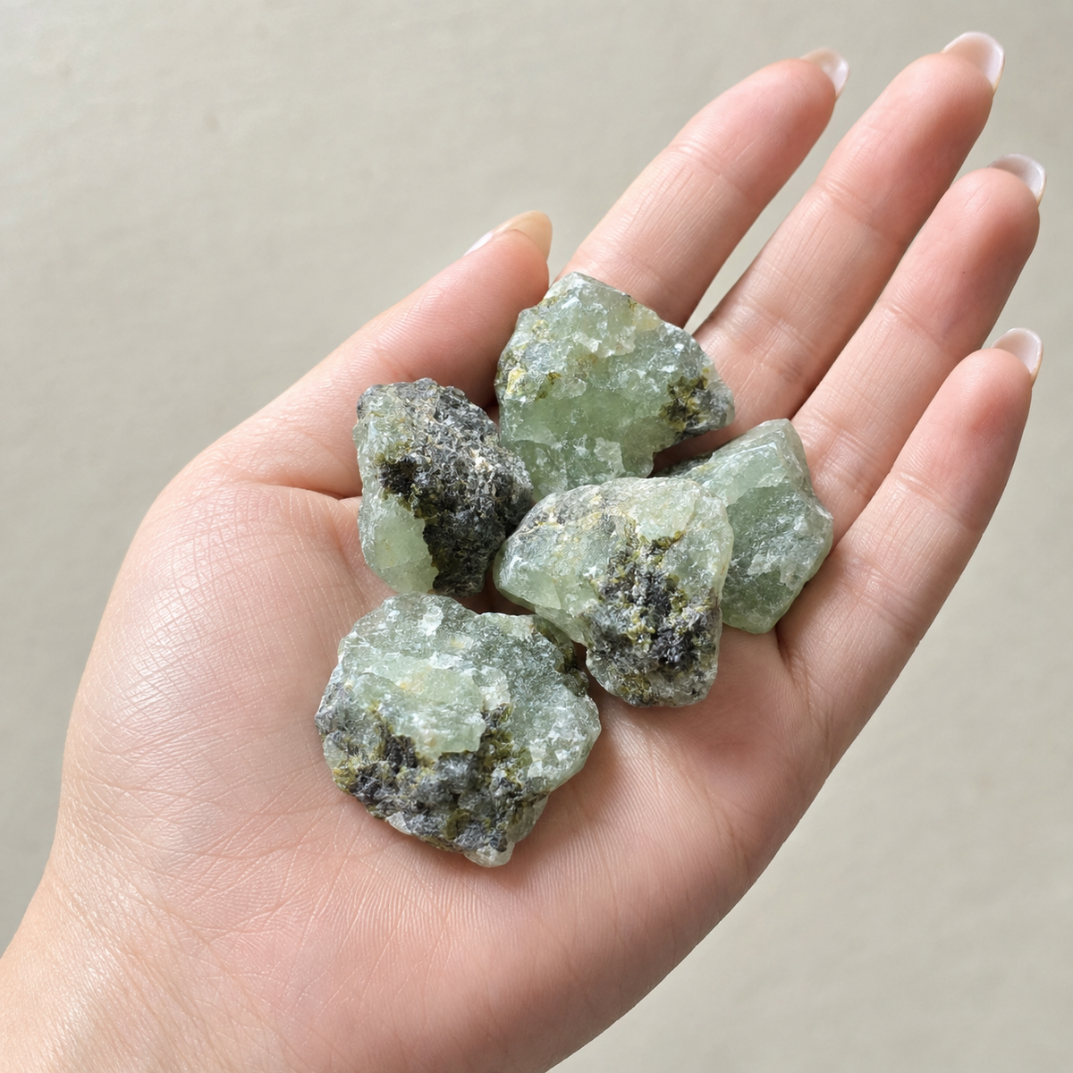 Phrenite Rough Rocks (Living in the Present am and Prosperity)