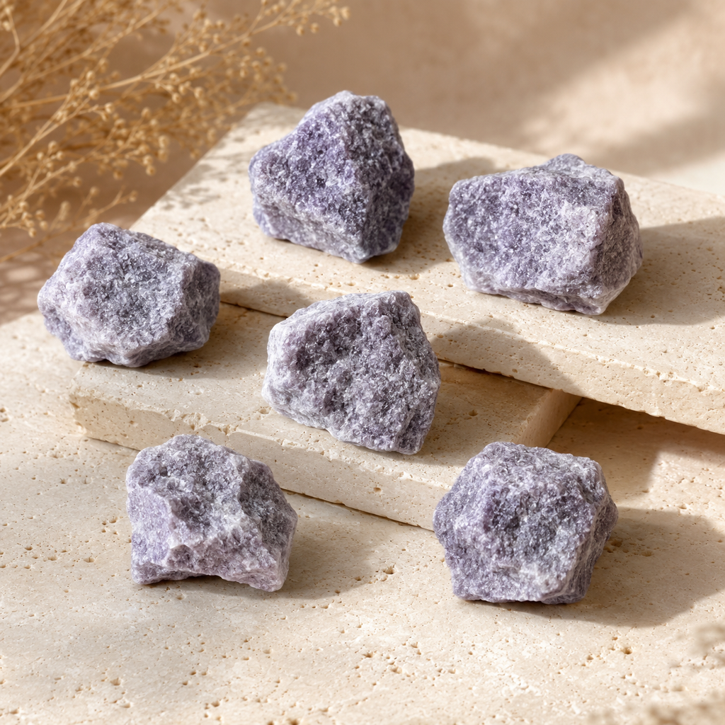 Lepidolite Rough Rocks (Emotional Balance and Inner Peace)