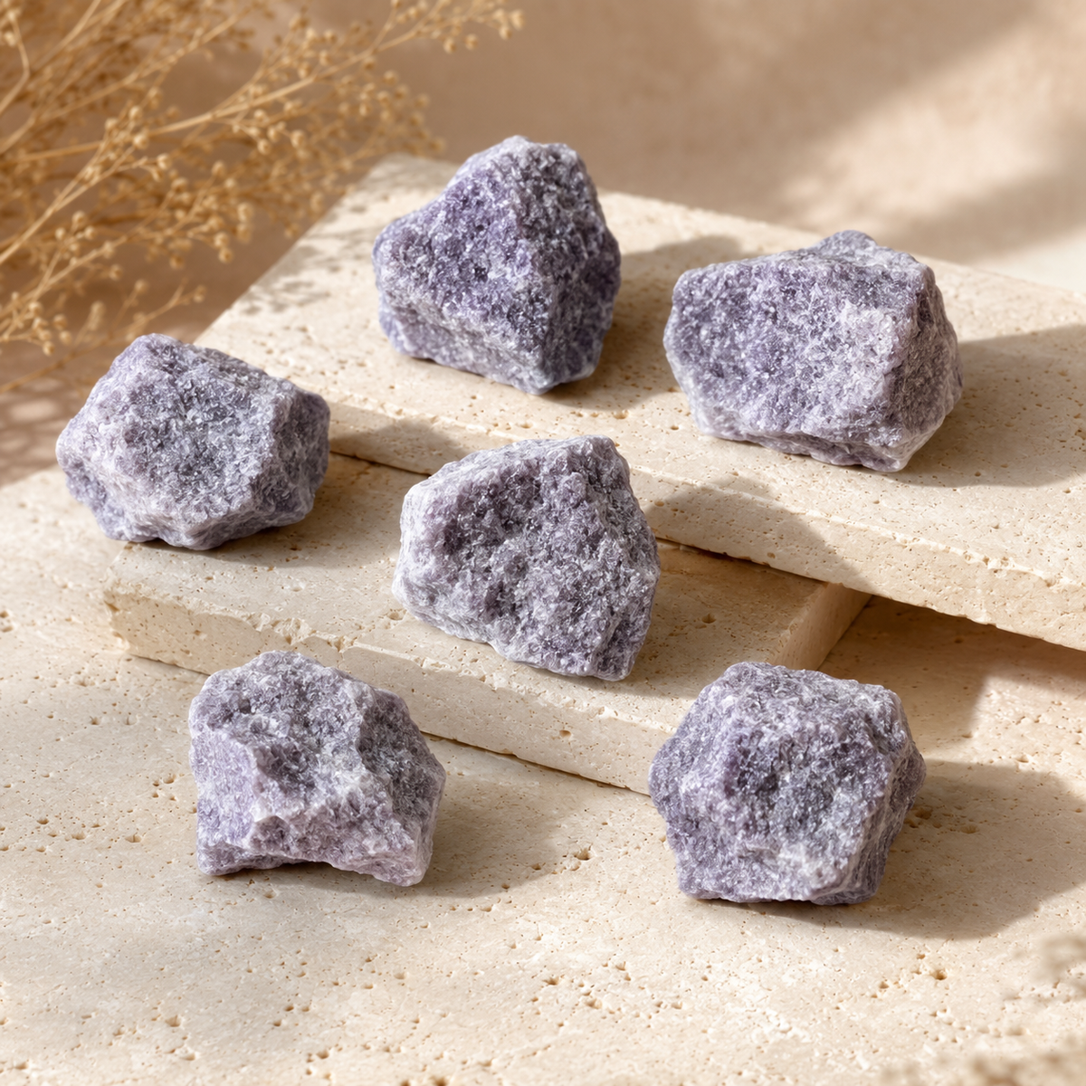 Lepidolite Rough Rocks (Emotional Balance and Inner Peace)