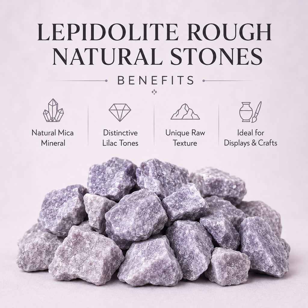 Lepidolite Rough Rocks (Emotional Balance and Inner Peace)