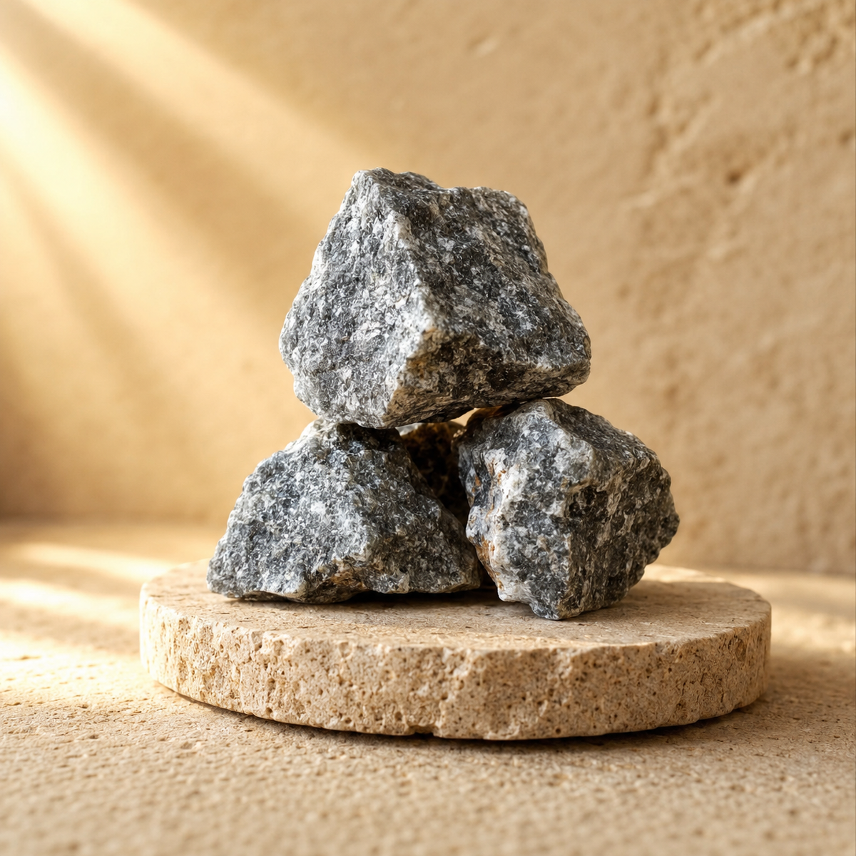 Black Rutile Rough Rocks (Promotes Strength and Growth)