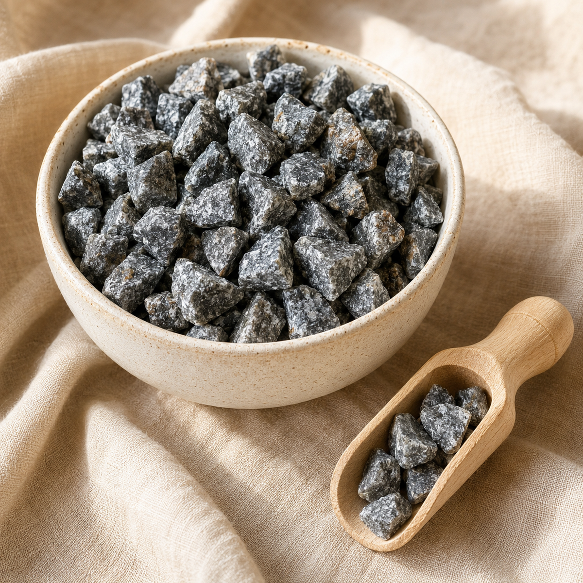 Black Rutile Rough Rocks (Promotes Strength and Growth)
