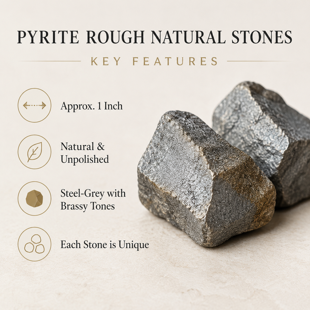 Pyrite Rough Rocks (Willpower and Confidence)