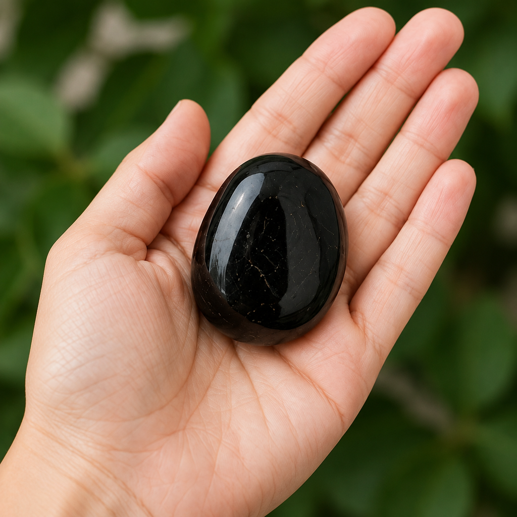 Black Tourmaline Tumbled Crystals (Strength and Protection)