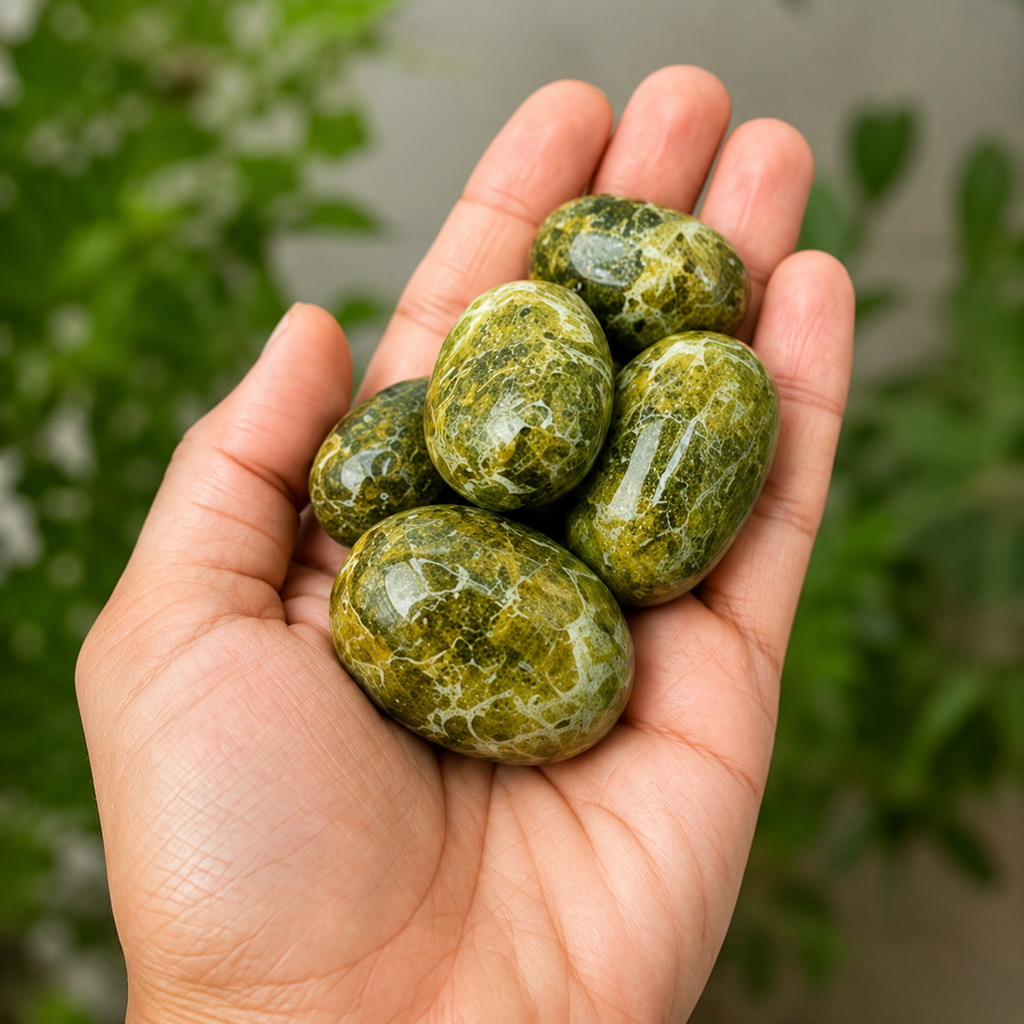 Serpentine Tumbled Crystals (Mastering Fear and Self Discovery)